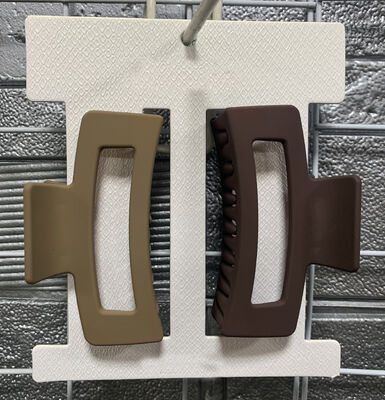 Women PC Plastic Hair Accessories Claws Geometric Matte Surface