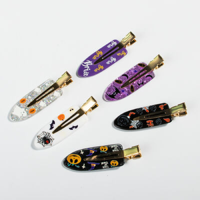 Multicolor Halloween Hair Barrettes , Durable Halloween Hair Clips For Adults