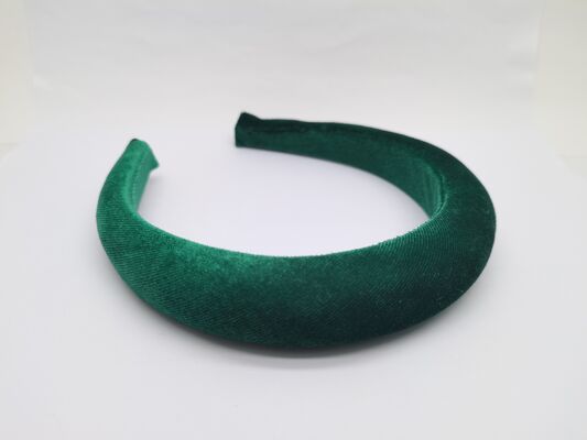 Multipurpose Hairband with Basic Design in Green Fabric Hair Accessories