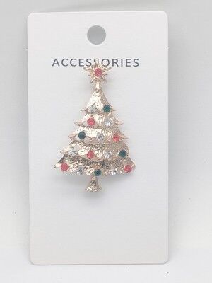 Multipurpose Christmas Metal Brooch for Women Large Various Colors