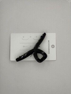 Basic Design Black Plastic Hair Claw Clip For Thick Hair / Thin Hair