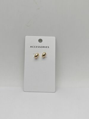 Chic Gold Metal Earrings for Women's Daily Outfits