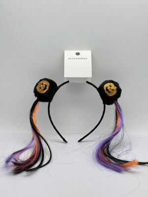 Small and Cute Halloween Pumpkin Hairband with Braid in Various Designs