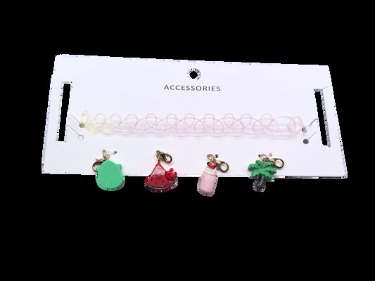 Colorful 3D Glass  Pendant Gold Plated Cubic Cartoon Charm for DIY Jewelry Accessories