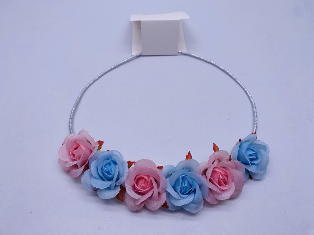 Children Flower Elastic Hair Bands Rubber Fashion For Wedding