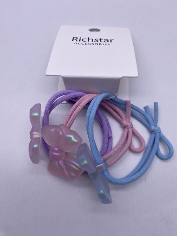 Three Packs Butterfly Hair Clip for Kids 3 Assorted Colors with Unicorn Design