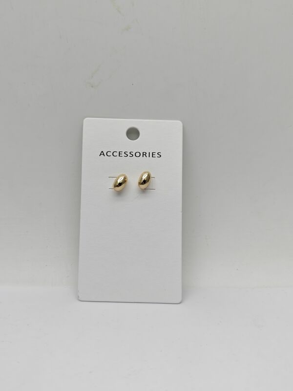 Chic Gold Metal Earrings for Women's Daily Outfits