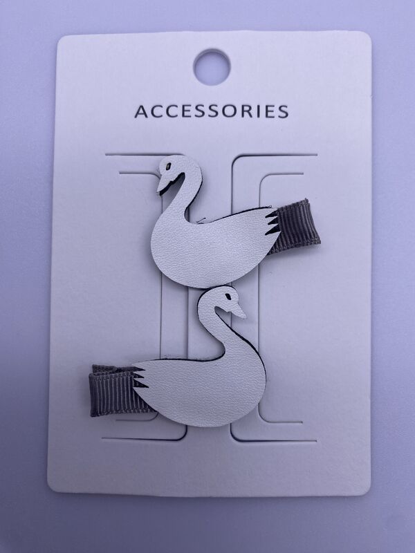 Multiple Occasion 2-Packs Swan Hair Clip for Kids with Various Colors
