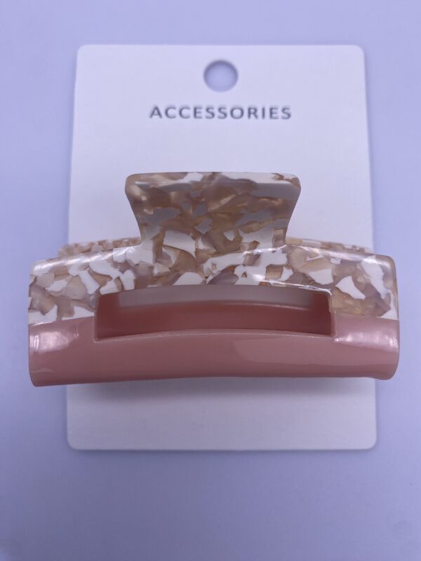 Half Color Mixed Acrylic Hair Claw Clip Various Sizes Perfect