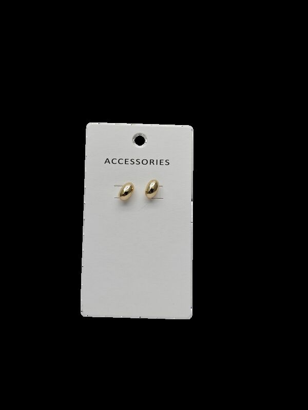 Mini Water Drop Stud Earrings for Women in Gold and Silver